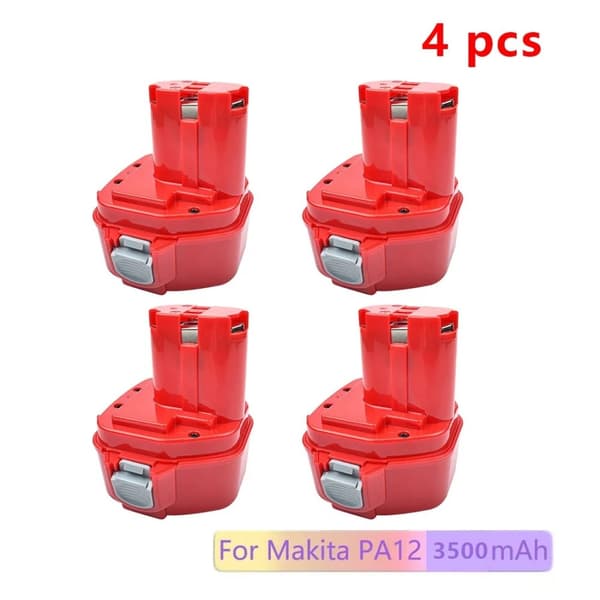 3500mAh Makita-batteri, NI-MH-teknik, prismatisk design,4 PACK 3500mAh, 12V