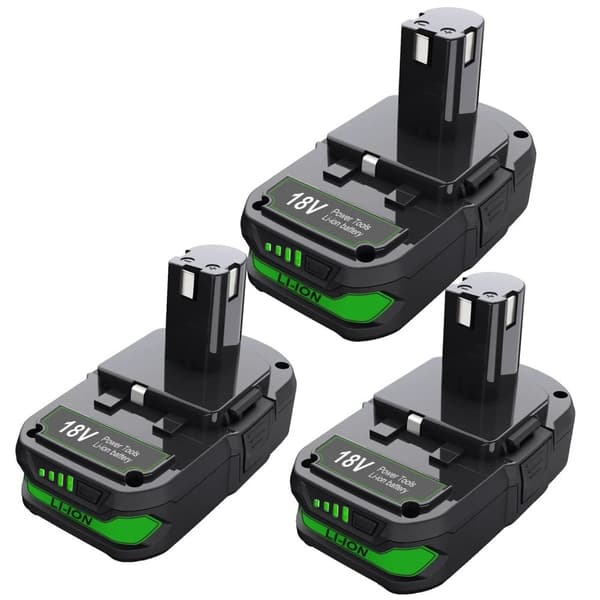 Ersättningsbatteri för Ryobi-verktyg, 12000mAh kapacitet, kompatibelt med P104, P105,18V, 1 batteri
