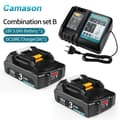 Miniatyrbild 2 av 2: Camason 18V Li-ion-batteri, 3Ah kapacitet, inbyggd BMS,3Ah SetA