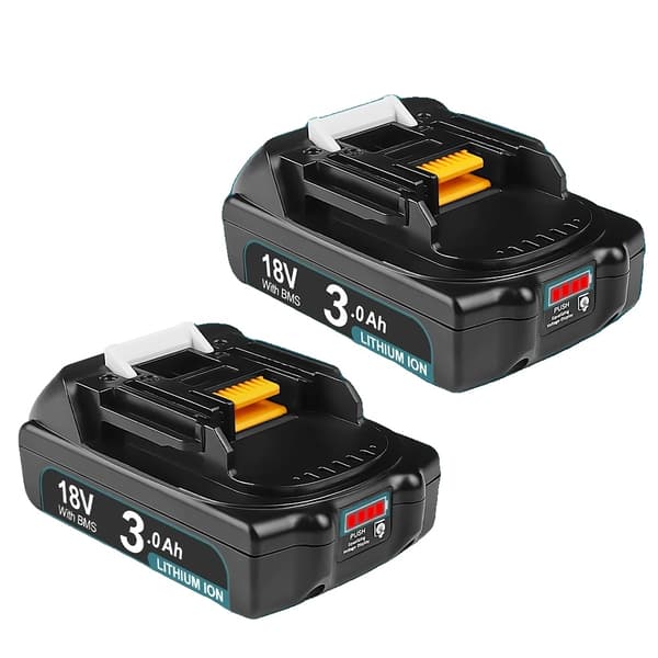 Camason 18V Li-ion-batteri, 3Ah kapacitet, inbyggd BMS,3Ah SetA 3Ah Battery 2 PCS