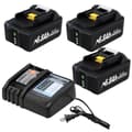Miniatyrbillede 1 af 2: Makita BL1830 Erstatningsbatteri, 6,8Ah Kapacitet, 18V Spænding,4BAT 1 Oplader