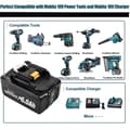 Miniatyrbild 5 av 5: Makita 18V Litiumjonbatteri, 6000mAh Kapacitet, Kompatibel Ersättning,6,0AH-2 ST