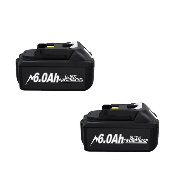 Makita 18V Litiumjonbatteri, 6000mAh Kapacitet, Kompatibel Ersättning,6,0AH-2 ST