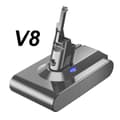 Miniatyrbild 1 av 5: Uppladdningsbart batteri för Dyson V6, V7, V8, V10-serien, kapacitet på 6000mAh, Li-Ion-teknik,1 st 6,0ah V8 Batteri, 21,6V
