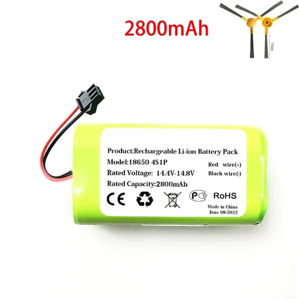 Robotstøvsuger Batteri, Nominel Kapacitet 2800mAh, Nominel Spænding 14.4V - 14.8V,3500mAh