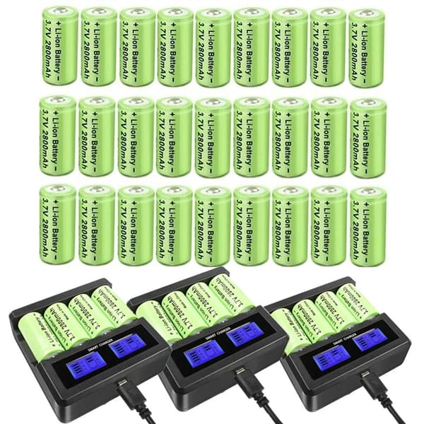 32X Ladattavat Paristot, 2800mAh Kapasiteetti, 3.7V Jännite,32XAkku-4Lataus