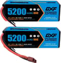 Pikkukuva 1 / 2: DXF Lipo-akku, 5200mAh kapasiteetti, 80C jatkuva purku,2PCS3S5200 80C T