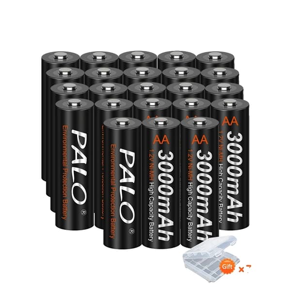PALO AA Genopladeligt Batteri, 3000mAh Kapacitet, 1.2V Spænding,24 stk AA-batteri 28pcs AA Battery