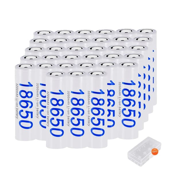 PALO 18650 Lithiumbatteri, 3200mAh kapacitet, 3.7V spænding,28 stk. batteri, 3,7V
