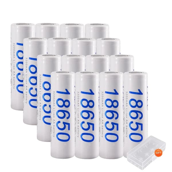 PALO 18650 Batteri, 3200mAh Kapacitet, 3.7V Spænding,16STK 16PCS