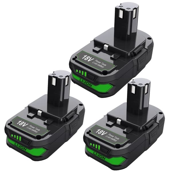 Bonacell 18V Ersättningsbatteri, 3000mAh Kapacitet, CE Certifierad Säkerhet,3 batteri, 18V 3 Battery