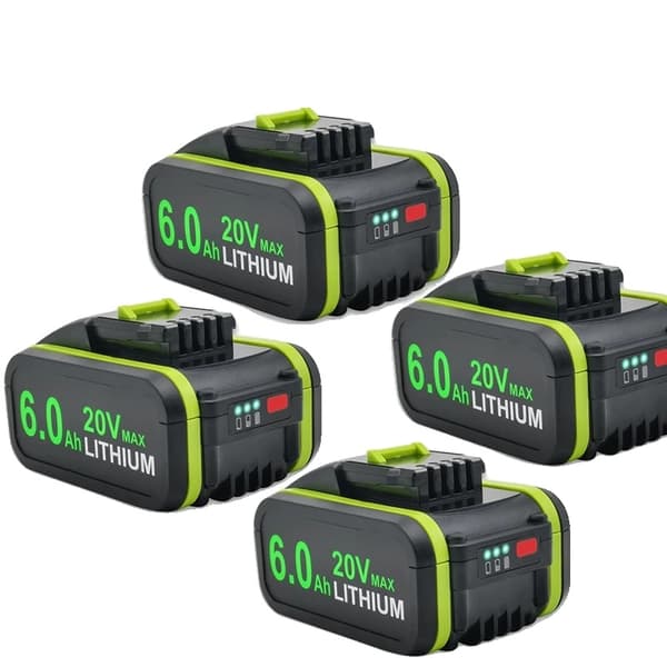 Worx 20V Li-ion Batteri, 6000mAh Kapacitet, Kompatibel med Flera Modeller,2 PACKET