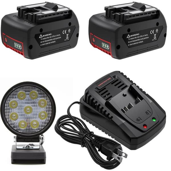 Batteri för Bosch 18V, 6.0Ah kapacitet, litiumjonkomposition,2B 1C 1D