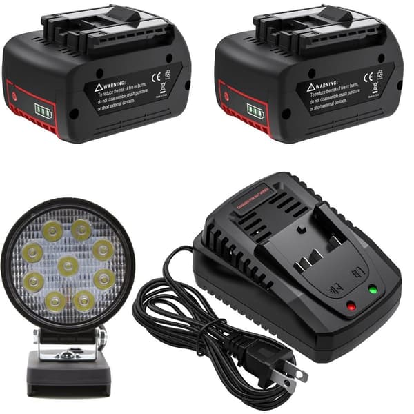 Batteri för Bosch 18V, 6.0Ah kapacitet, litiumjonkomposition,2B 1C 1D