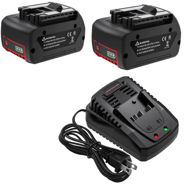 Batteri för Bosch 18V, 6.0Ah kapacitet, litiumjonkomposition,2B 1C 1D