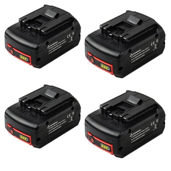 Bosch 18V Batteri, 6000mAh Kapacitet, Lithium-Ion Teknologi,4 stk, 18V