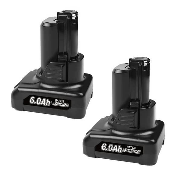 Genopladeligt batteri til Bosch, 6000mAh kapacitet, kompatibelt med BAT411 BAT412,2 Pakke 6000mah