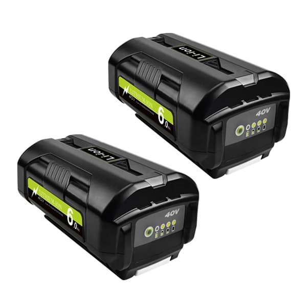 Ryobi 40V Batteri, 6000mAh Kapacitet, Kompatibel med Ryobi Værktøj,2 PAKKET