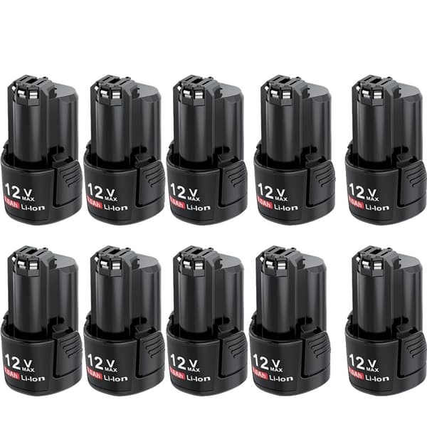 Ersättningsbatteri, 3000mAh kapacitet, kompatibelt med BAT411, BAT412,10 st