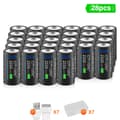 Miniatyrbild 2 av 2: CR123A uppladdningsbart batteri, 2550mWh kapacitet, långlivat uppladdningsbart,32 stycken 16340-batteri