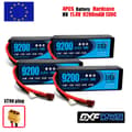 Miniatyrbillede 2 af 2: DXF Lipo-batteri, 11,4V spænding, 9200mAh kapacitet,3PCS3S9200130CXT90