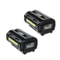 Miniatyrbillede 1 af 2: Erstatningsbatterier til Ryobi OP4050, 6000mAh kapacitet, 40V Li-Ion,2 stk 6000mAh