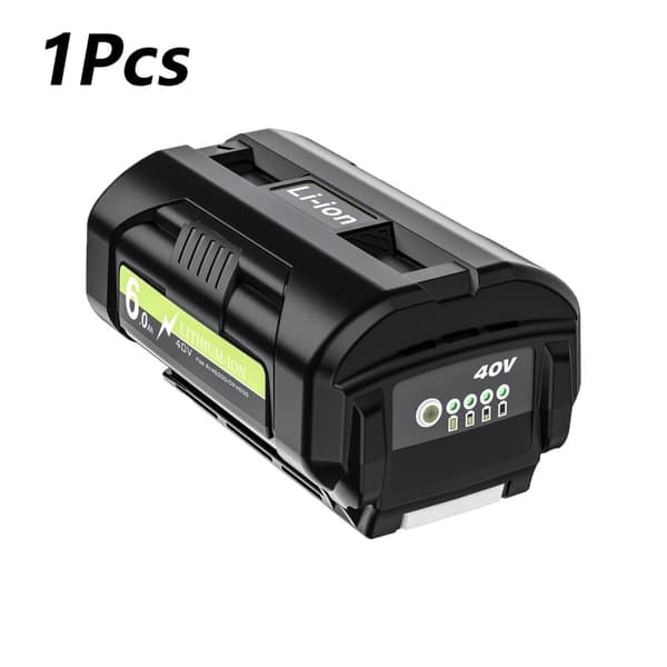 Ersättningsbatterier för Ryobi OP4050, 6000mAh kapacitet, 40V Li-Ion,2 st 6000mAh