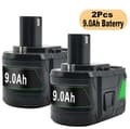 Miniatyrbillede 2 af 2: Ryobi Erstatningsbatteri, 9000mAh Kapacitet, Li-Ion Teknologi,2STK 9.0