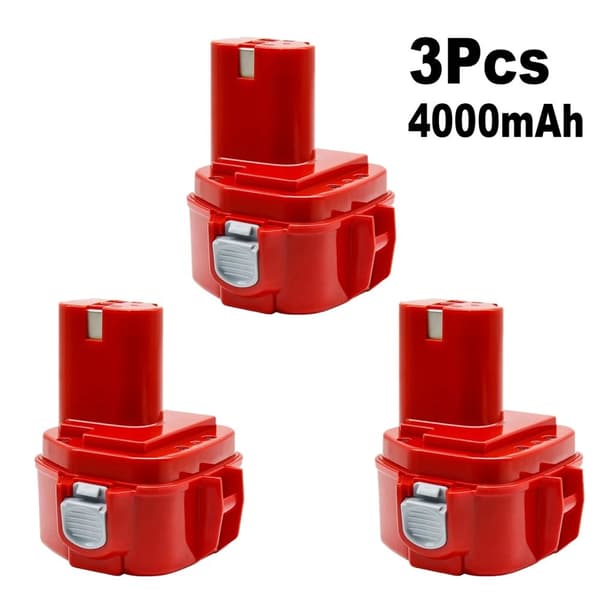 12V 4000mAh Batteri, Hög Kapacitet, Säkerhetsfunktioner,3ST 4000mAh Batteri