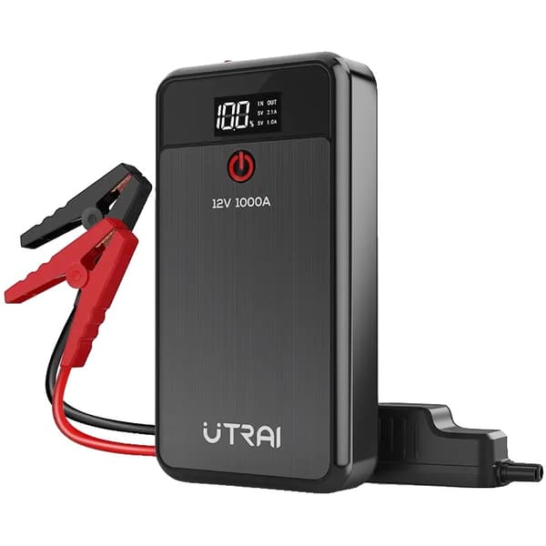 Auton käynnistysakku, 8000mAh kapasiteetti, LED-valotoiminto,Jstar Ilma