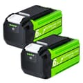 Miniatyrbillede 1 af 2: Erstatningsbatteri til Greenworks 29462, 6000mAh kapacitet, 40V Li-Ion teknologi,2 stk. 6000mAh batteri