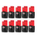 Miniatyrbild 2 av 2: M12 uppladdningsbart batteri, 3000mAh kapacitet, 12V spänning,10-pack-3,0Ah