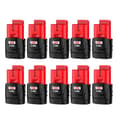 Miniatyrbild 1 av 2: M12 uppladdningsbart batteri, 3000mAh kapacitet, 12V spänning,10-pack-3,0Ah