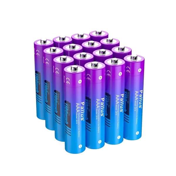 Genopladeligt AAA Li-Ion-batteri, 1100mWh kapacitet, 1,5V spænding,16PC batteri, 1,5V