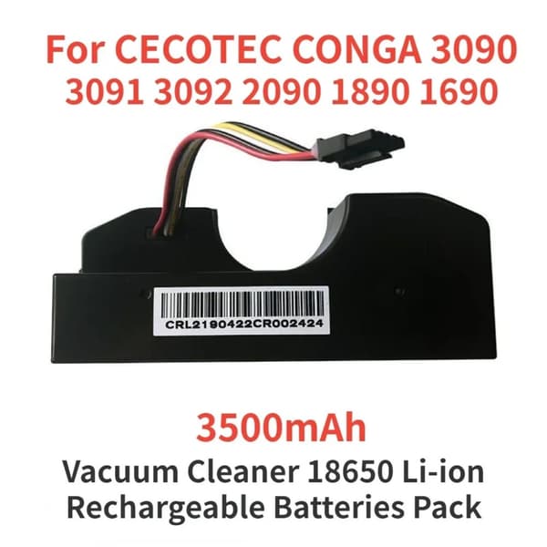 Akkua Conga 3090:lle, 3500mAh kapasiteetti, 14.8V Li-Ion,3500mAh