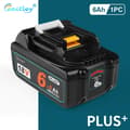 Miniatyrbillede 2 af 2: Genopladeligt Li-ion batteri, 18V 6000mAh, USB- og Type-C-udgang,1 stk. batteri