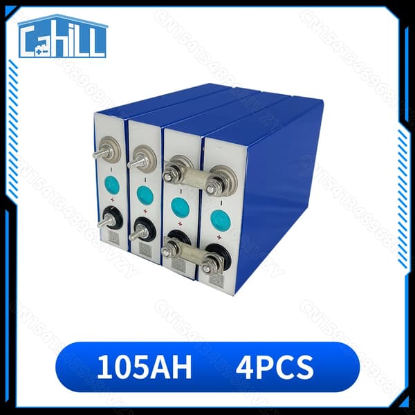 LiFePO4-batteri, 105Ah kapacitet, 6000+ cyklusliv,4 stk.