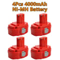 Miniatyrbillede 2 af 2: Genopladeligt Ni-MH-batteri, 4000mAh kapacitet, kompatibelt med forskellige modeller,4 pcs 4000mAh