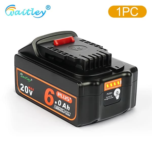 Li-Ion-batteri för D*w*lt 18V/20V verktyg, 6000mAh kapacitet, USB-utgång,1 st