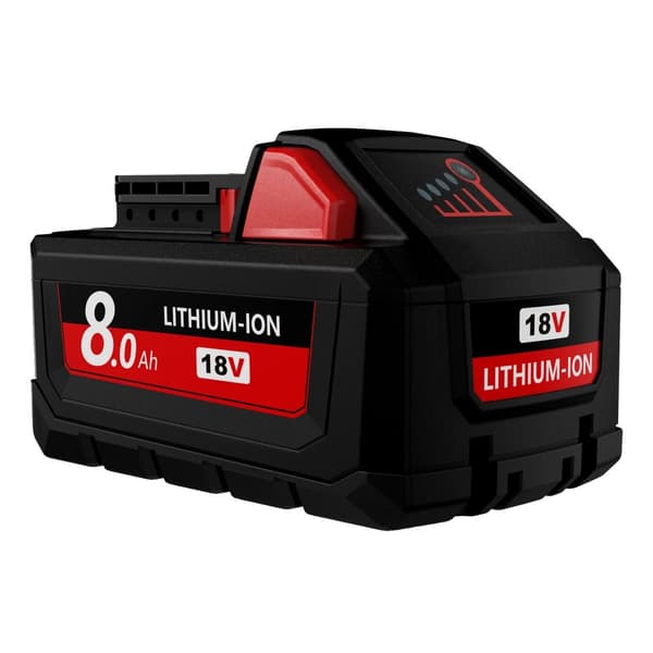 18V litiumbatteri, 8000mAh kapacitet, kompatibelt med M18-verktyg,1st, 18v