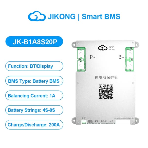 Smart Battery Management System, Op til 300A Opladning/Entladning, 4S-8S Kompatibilitet,JK-B1A8S20P