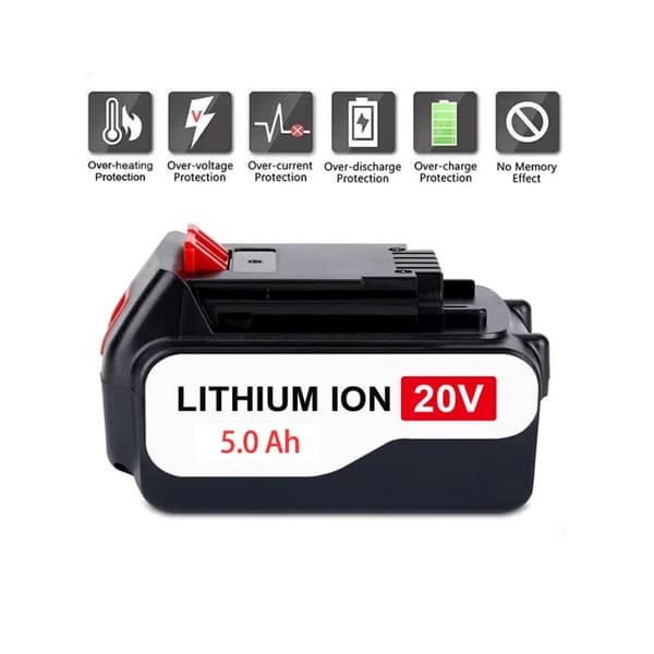 Byt ut Li-Ion-batteri, 20V, 2,5Ah och 5Ah kapacitet,5Ah -batteri