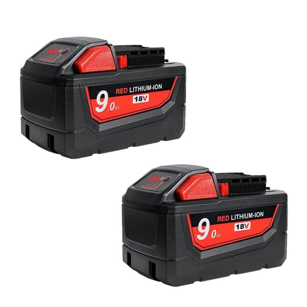 M18 Batteribyte, 18V Spänning, 9000mAh Kapacitet,2 st 9,0 Ah