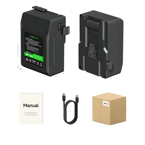V Mount Batteri, BP-95 6600mAh, BP-185 12500mAh, BP-222 15000mAh,BP-185 12500mAh