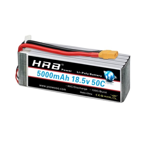 RC LiPo-akku, 5000mAh kapasiteetti, 18.5V jännite,5S 5000mah xt90 1kpl