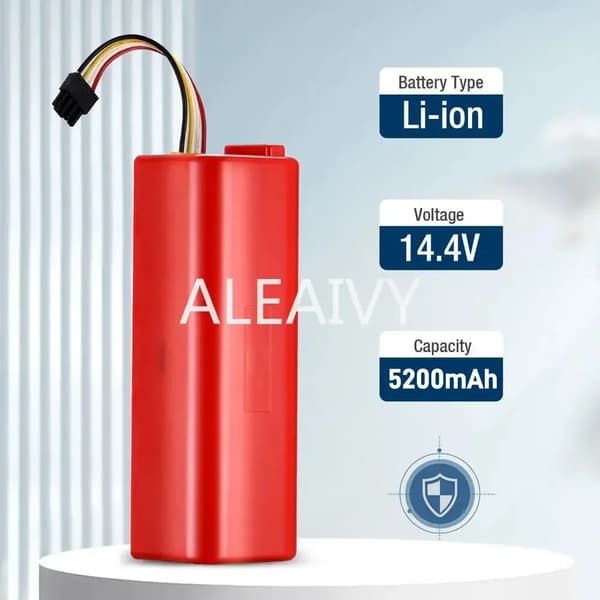 Robott støvsuger erstatningsbatteri, 5200mAh kapacitet, Li-ion strøm,5200mAh