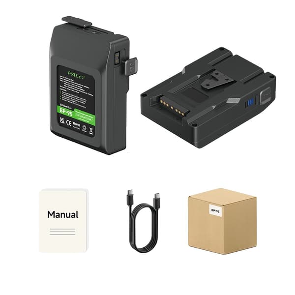 V Mount Batteri, BP-95 6600mAh, BP-185 12500mAh, BP-222 15000mAh,BP-95 6600mAh