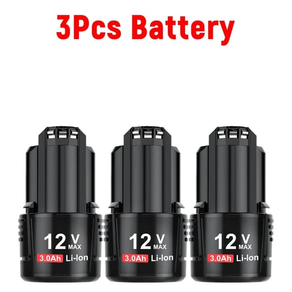 Ersättningsbatteri för Bosch-verktyg, 3000mAh kapacitet, kompatibelt med flera modeller,3pack 3000mAh