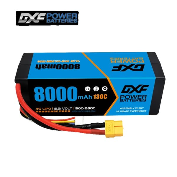 RC Lipo-batteri, 15.2V 8000mAh 130C, 14.8V 6500mAh 100C,1PCS4S8000130CXT90