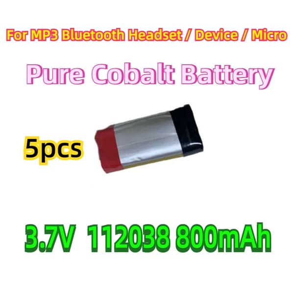 3.7V Kobolt Elektrode Batteri, Høj Kapacitet 800mAh, Pakke med 5,5 STK God kvalitet